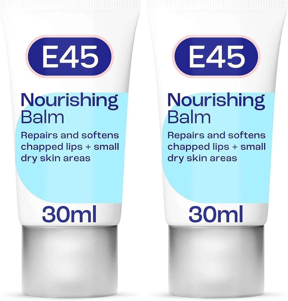 E45 Moisturising Lip Balm 30ml Pack of 2 for Dry Lips Vitamin E