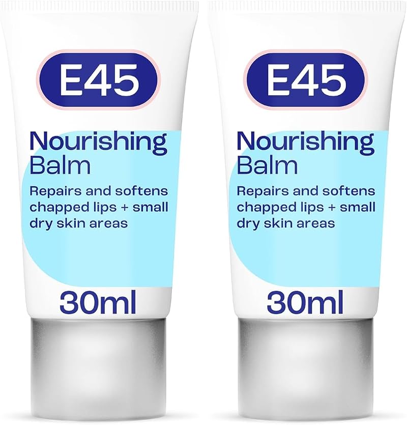 E45 Moisturising Lip Balm 30ml Pack of 2 for Dry Lips Vitamin E