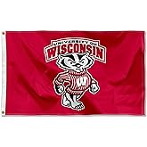 College Flags & Banners Co. Wisconsin Badgers UW Bucky University Large College Flag