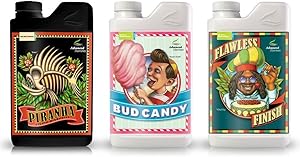 Advanced Nutrients Expert Grower Bundle Piranha, Bud Candy, Flawless Finish Plant Fertilizer Booster Enhancer, 250 ml, 8.4 oz