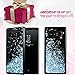 Galaxy Note 8 Case, Caka Galaxy Note 8 Glitter Case Starry Night Series Luxury Fashion Bling Flowing Liquid Floating Sparkle Glitter Girly TPU Bumper Case for Samsung Galaxy Note 8 (Blue)