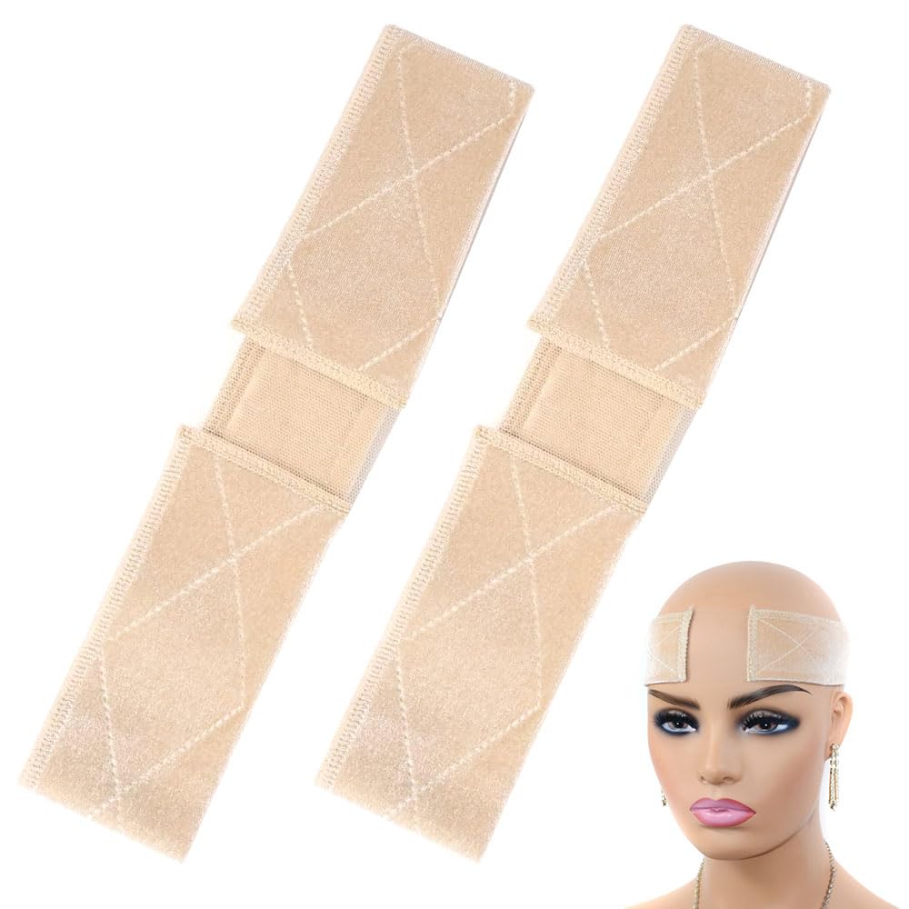 ONTRJIYG Elastic Wig Grip: Non-Slip Wig Band for Wigs and Frontal - 2 Pcs