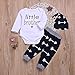 SWNONE 3pcs/Set Newborn Baby Boys Little Brother Long Sleeve Romper Bodysuits+Arrow Long Pants Hat Outfits Clothes (0-6 Months)