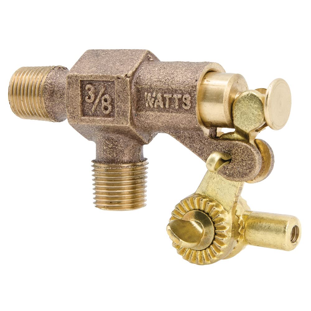 Photo 1 of Watts ST375 Series 3/8" Bronze Standard Duty Float Valve, Male NPT Inlet & Outlet, Machined Flange, Serrated Arms, Replaceable Seals, Pivot Arm & Plunger Assembly, Max Working Temperature 180° F