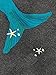 FEESHOW Handcrafted Crochet Knitting Mermaid Tail Sofa Cocoon Blanket for Toddler & Small Children (Lake Blue, 3-7 Years)