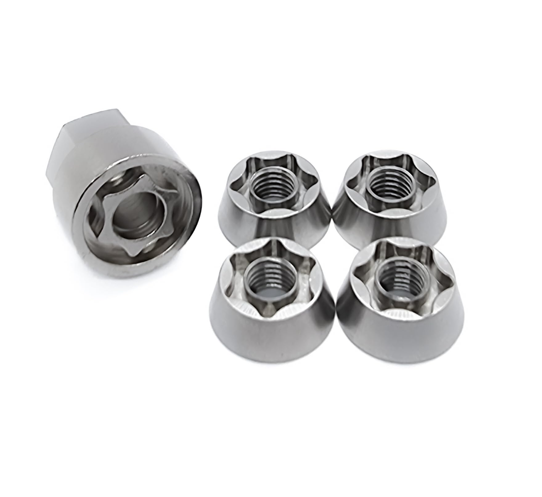OG Secure | M8 (8mm) PETAL Anti-Theft Security Nut Set - 304 Stainless Steel | Tamper Proof Reusable Shear Nuts | For Roof Tent, Winch, Light Bar, E-Bike | For 8mm Thead/Bolts