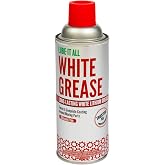 Gasoila Premium White Lithium Grease, Long-Lasting - 11 oz Aerosol - Non-Staining, High Solid Formula for Rust Protection &amp; Squeaky Parts - Ideal for Automotive, Marine, Industrial, &amp; Home Use