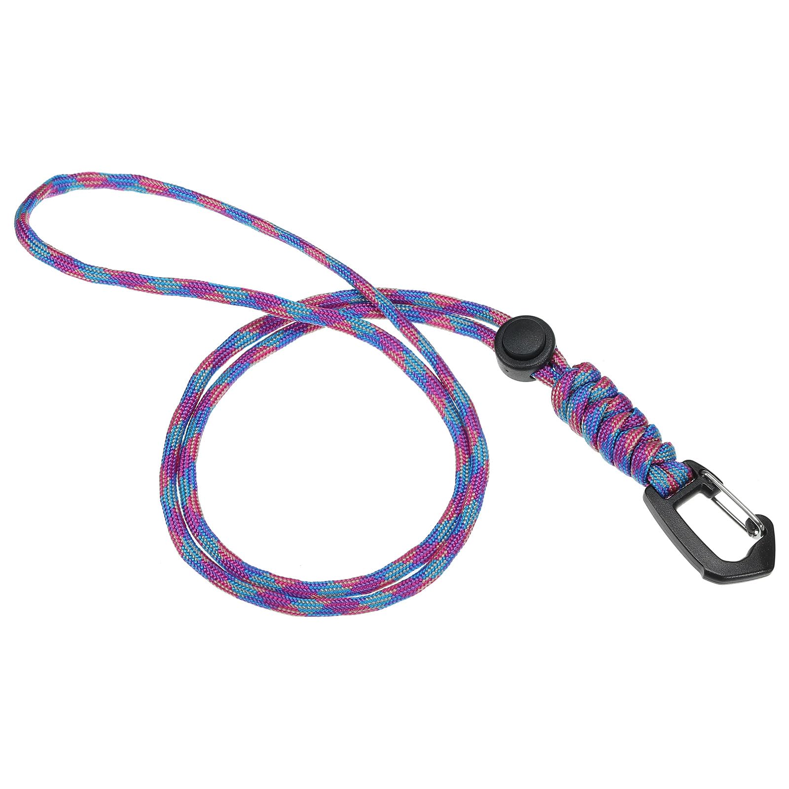 PATIKIL Badge Lanyard 18.8 Inch, Necklace Keychain Cord Metal Clasp Hook Ring Strap for Keys Whistle ID Card Badge Holder, Multicolor Camo