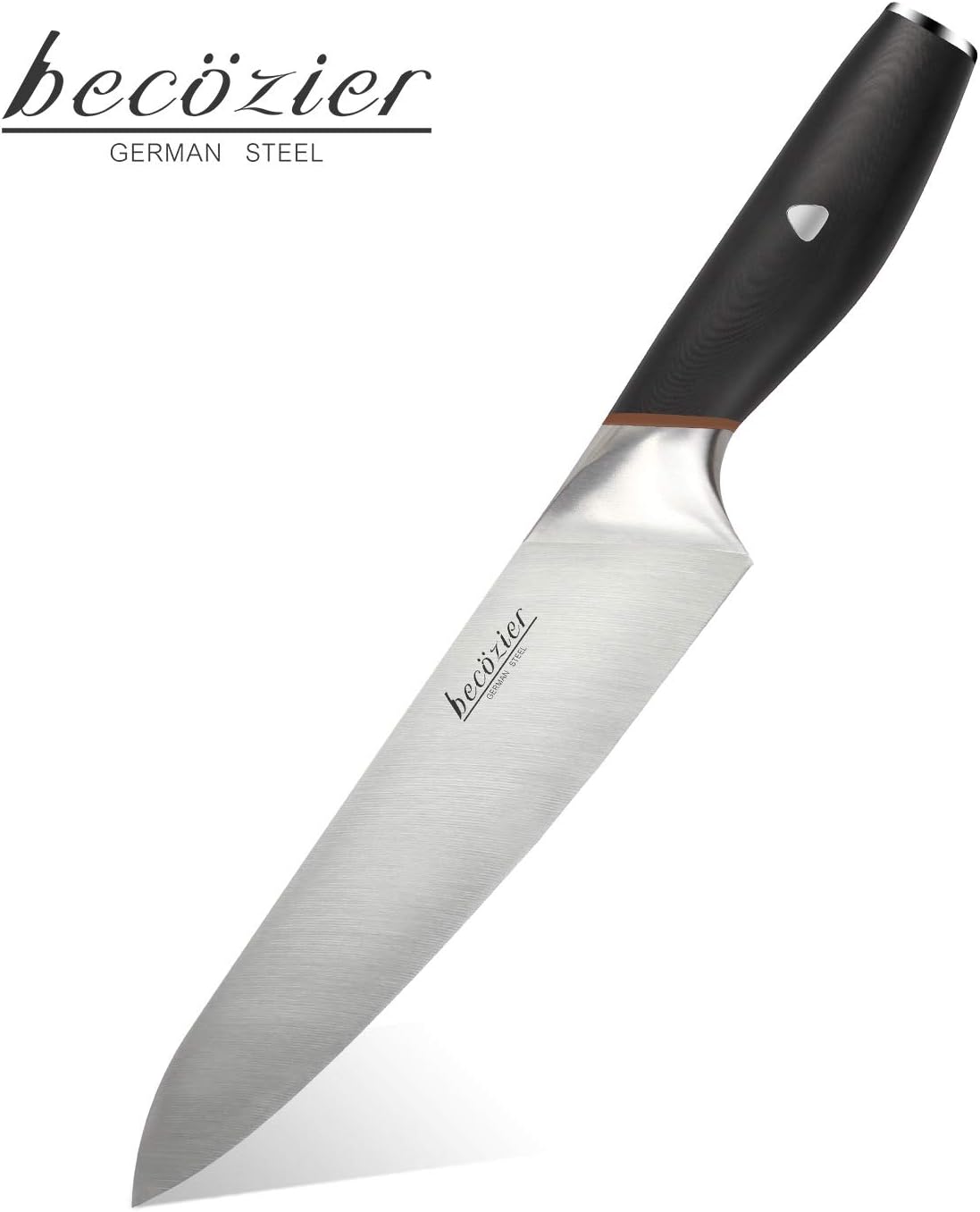 Chef Santoku Knife - Pro Kitchen Knife, German High Carbon Stainless Steel with Ergonomic Handle, Cooking knife for Home and Restaurant