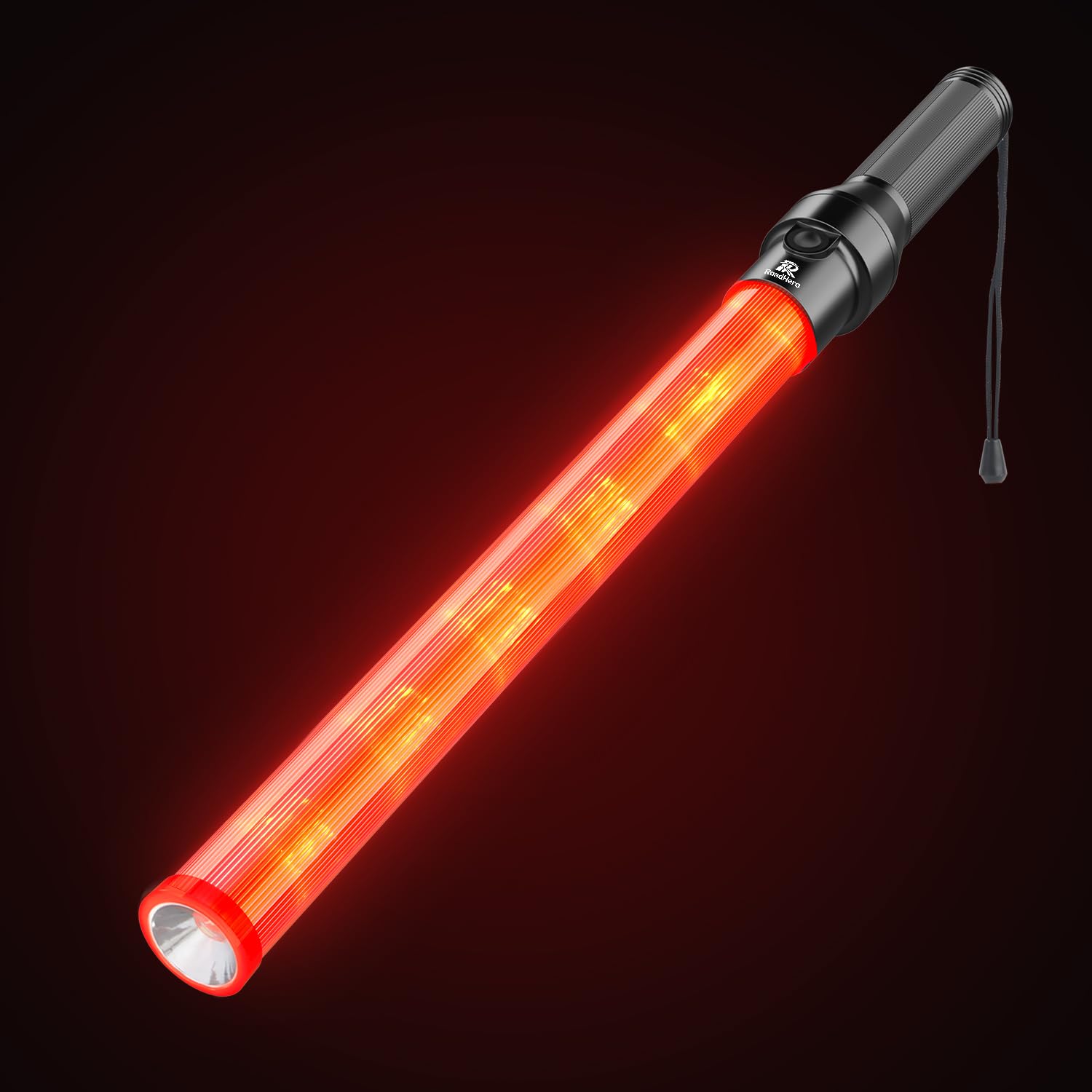 Photo 1 of 1 Pack Traffic Wand, 21 Inch Traffic Control Baton, Night Safety Light Wands with 3 Flashing Modes, Air Marshaling Signal Wand Plus White LED on Tip for Airport, Parking, Car Directing