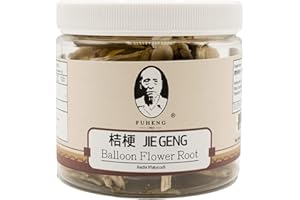 JIE GENG - 桔梗 - Balloon Flower Root - FUHENG福恒 - Since 1905-100g 1 Container Not Powdered