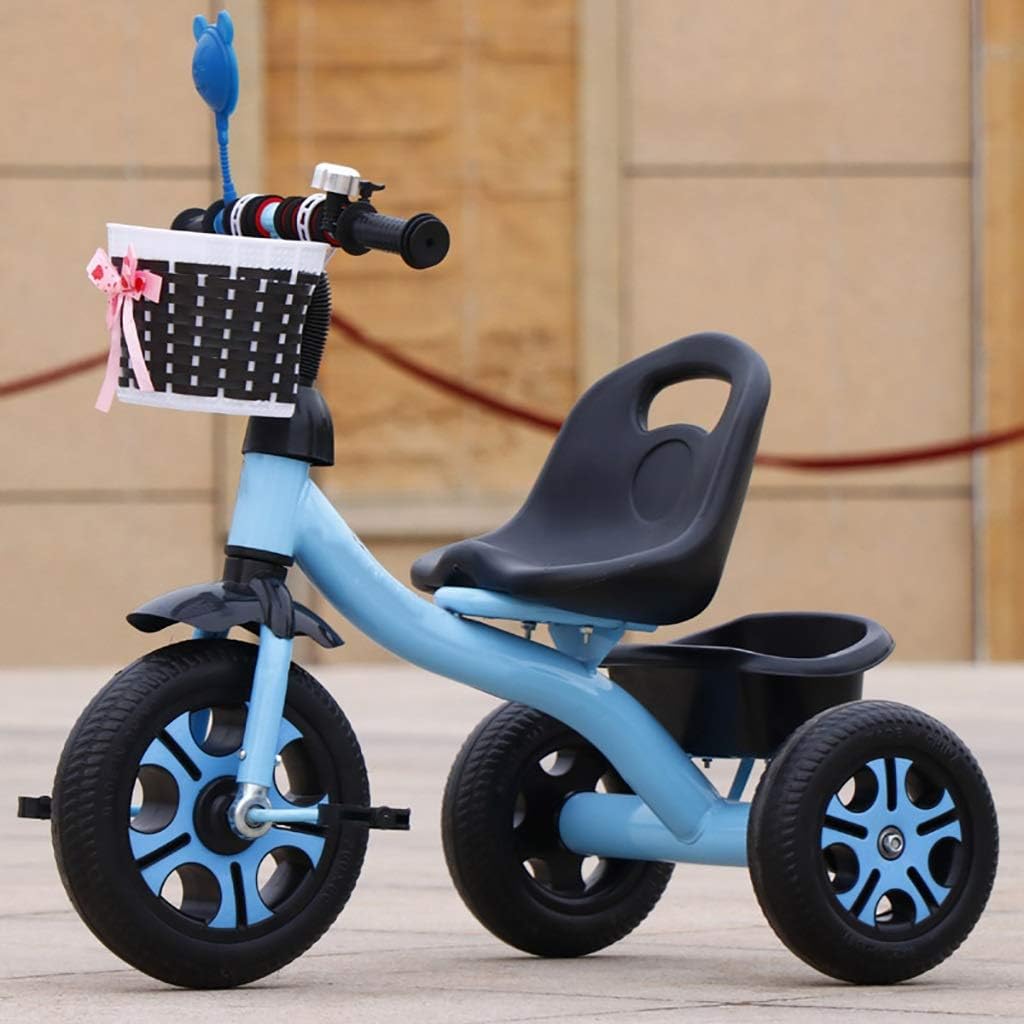 Triciclo De Rueda De Espuma para Bebés De 2-6 Años Triciclo Multiusos 3 En 1 para Niños 3 Colores 70x55x46cm Color : Azul NBgy Triciclo Aire libre y deportes Triciclos