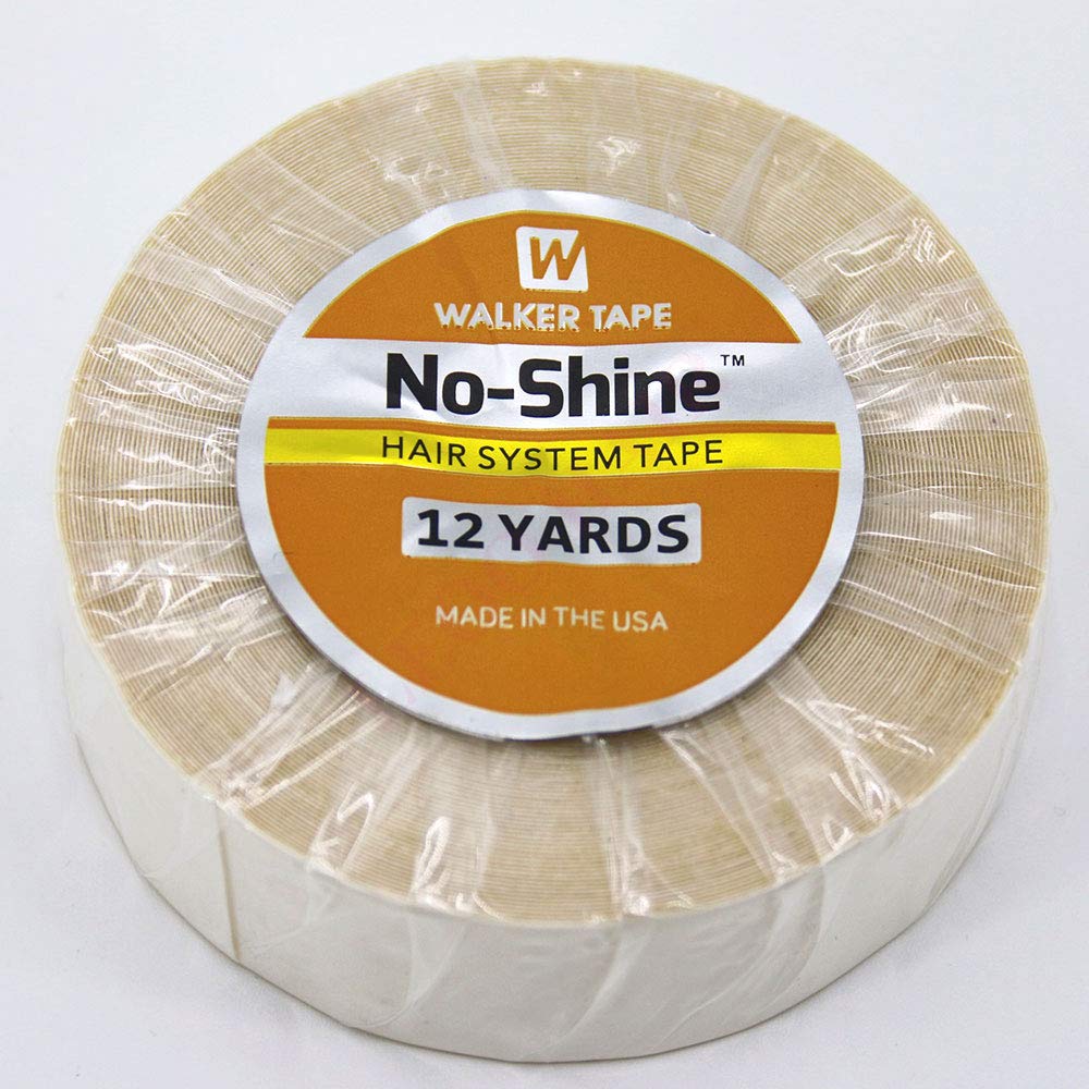 "No Shine" Walker Double Sided Roll Tapes Stickers Adhesive for Men Hair System Replacement Toupee Hair Extension Wig Bundles Hair Weave Closure Lace Frontal(12 Yards & 1 Inch)
