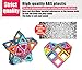 GLOUE Magnetic Blocks, Building Blocks,Magnetic Toy Contain Square, Triangle, Large Triangle Magnets Toys for Girls & Boys - Deluxe Set (64pcs) (All Building Blocks)