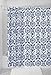 mDesign STALL Sized Decorative Damask Print - Easy Care Fabric Shower Curtain with Reinforced Buttonholes, for Bathroom Showers, Stalls and Bathtubs, Machine Washable - 54