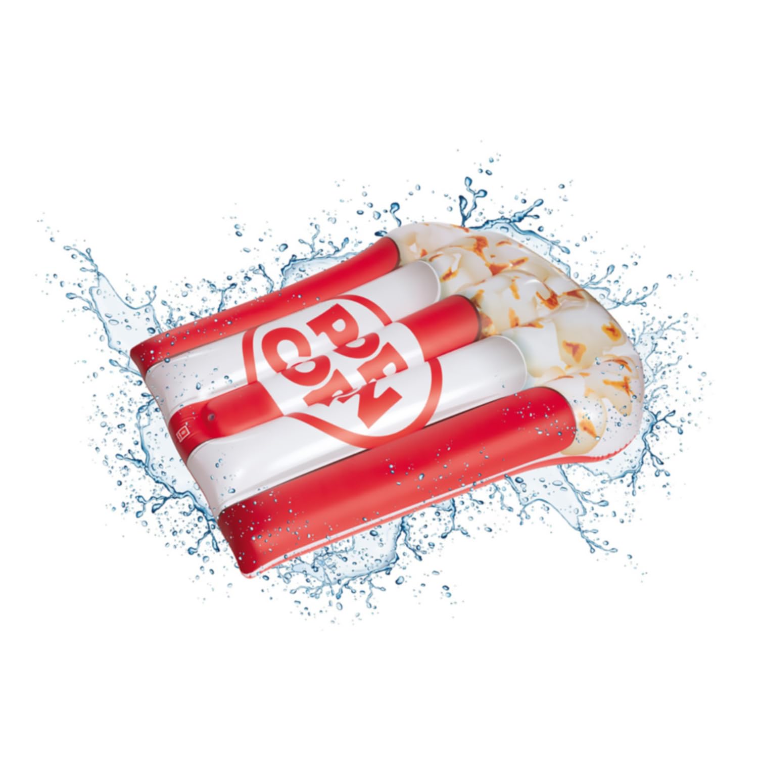 Mondo Toys Air Mat Jumbo Pop Corn Inflatable Water Mat Pop Corn - Ideal for the Sea, Beach, Swimming Pool - For Adults and Children - 78 x 183 cm - 16747