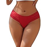 ohyeah Sexy Thong Bikini Panites Cotton Crotch Undies for Women Ladies Cheeky Underwear Panties Low Rise Tangas Fit S-XXL