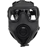 Tactical Mask for Movie Props Halloween Cosplay Costume Airsoft Sport Game | Full Face, CS, Black, Plastic,Party, Outdoor, Hunting, Model Prop