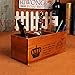 Coideal Remote Control Holder Wood - Vintage Old Wooden Desktop Storage Organizer for Office Desk End Table (24 x 10 x 10 cm)