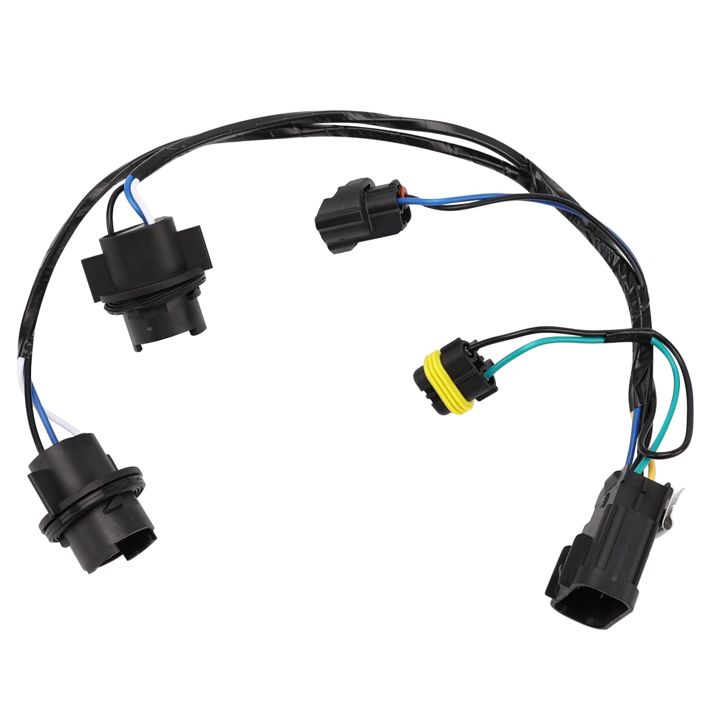 Photo 1 of Headlight Wiring Harness Headlight Wire Harness Assembly Compatible with Chevy Silverado 2008-2014 Replace 645-745 15841609 25962806 Front Right or Left Lamp Socket Wire (1 PCS)