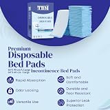 TBM 50 Disposable Incontinence Bed Pads 60 x 90 cm 50 Count view 2