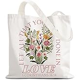 LZYRF FBB Christian What's the Best that Could Happen Inspirational Tote Bag