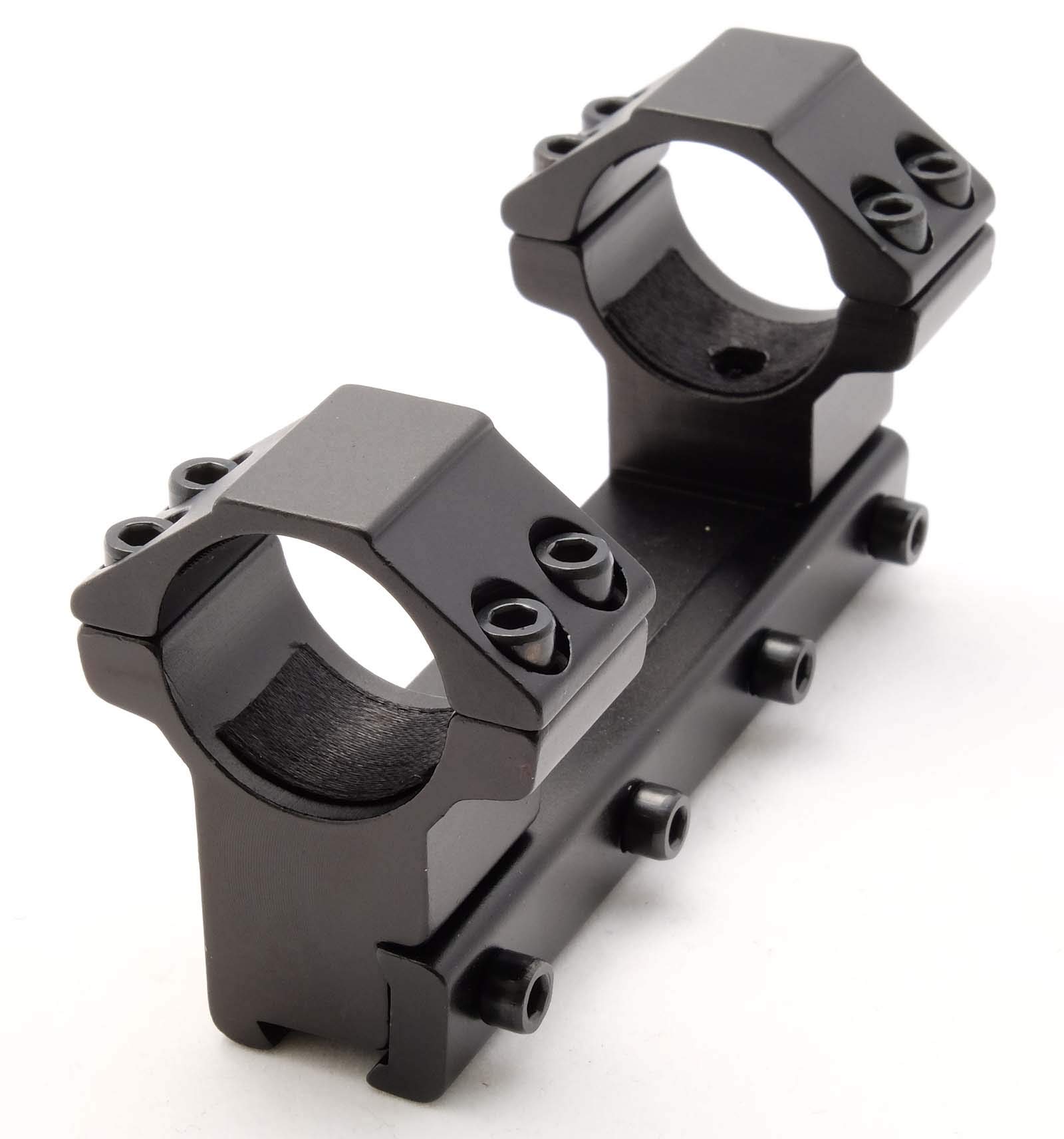 Atom Optics 1 piece Rifle scope mount / 30mm High profile 9.5-11mm dovetail rail sight rings