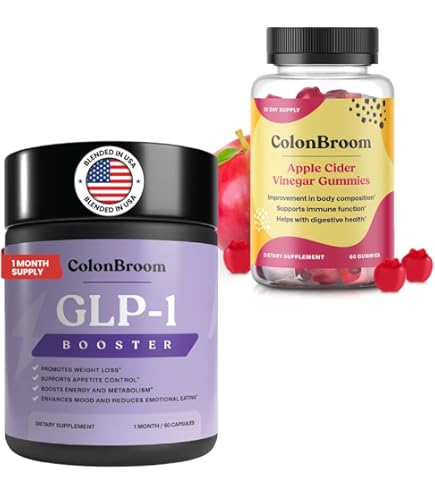 Amazon.com: ColonBroom GLP-1 Weight Management Supplement for Women & Men  (60 Capsules) & Mushroom Complex, Powerful Mushroom Blend (60 Capsules)