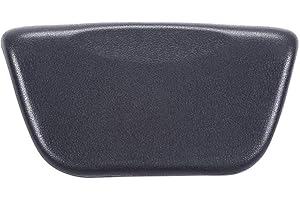 Bath Pillow PU Leather Bath Spa Cushion Bathtub Ergonomic Head Neck Rest Support for Home Hot Tub Black