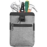 GEEDUD Tool Pouch with Belt Clip, Tool Belt Pouch, Small Tool Bag Pouch for Tool Organization,Nail Pouch for Tool Belts, Clip Screw Pouche for an Electrician, HVAC Tech, Plumber, Carpenter, Contractor