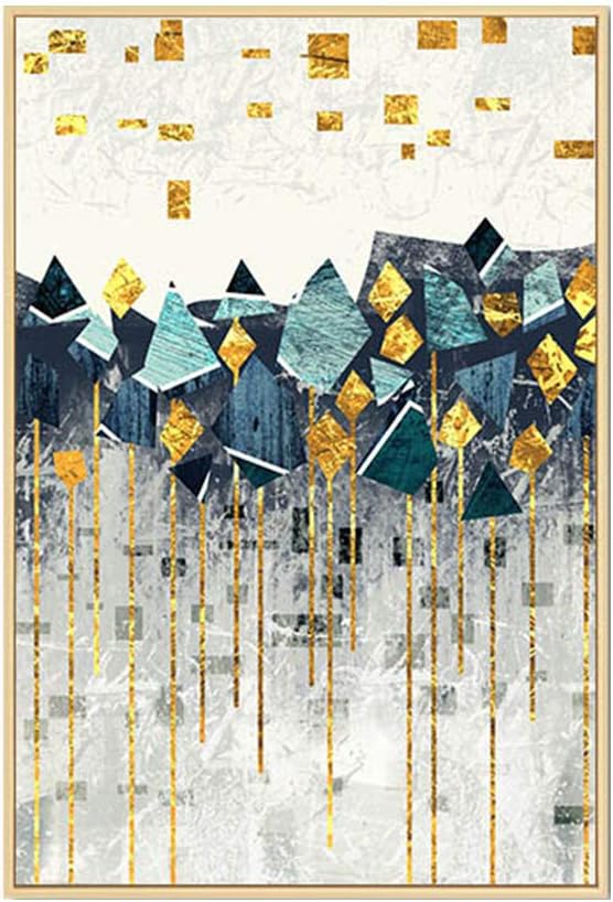 Homeofying Blue Golden Kids Room Nordic Wall Posters & Prints Wall Paintings Canvas Painting Mountain Sun Picture Art Poster Wall Office Living Room Decor 2 30x40cm