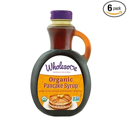 Amazon Com Wholesome Organic Pancake Syrup Non Gmo Gluten Free No Corn Syrup No Artificial Flavors 20 Oz Pack Of 6 Grocery Gourmet Food