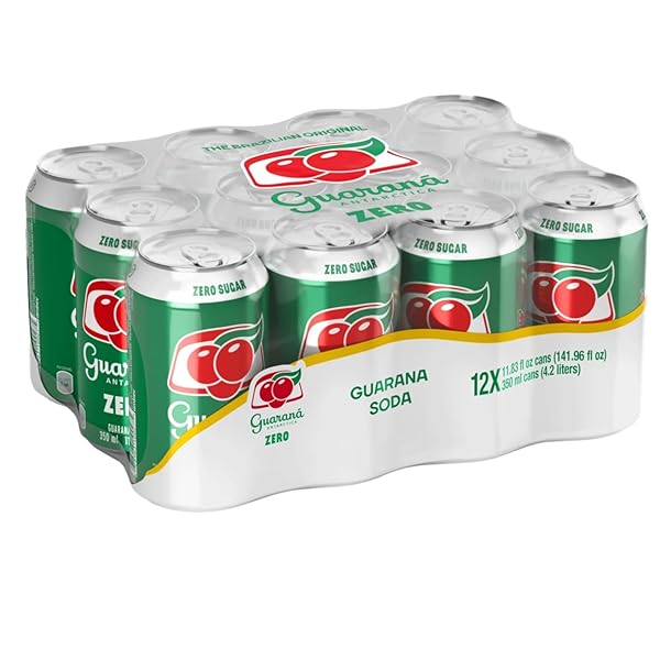 GUARANA ANTARCTICA ZERO DIET, 12-OUNCE (PACK OF 12)
