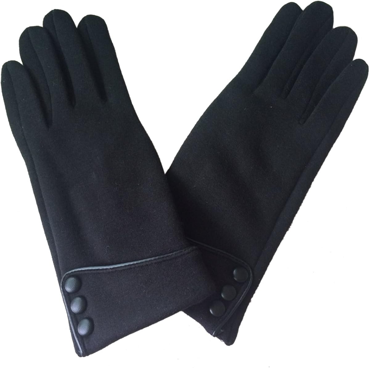 Tomily Womens Touch Screen Phone Fleece Windproof Gloves Winter Warm Wear (Black) at  Women’s Clothing store