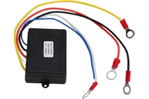 Aumotop 12V 24V Waterproof Wireless Winch Remote Control Kit with Two Remotes, Range Up to 75ft for Truck ATV SUV, ABS Shell,