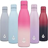 BJPKPK 25oz Insulated Stainless Steel Water Bottles Reusable Metal Travel Sports Water Bottle Keep Cold and Hot,Cherry