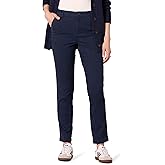 Amazon Essentials Women's High-Rise Slim-Fit Full-Length Straight-Leg Khaki Pant