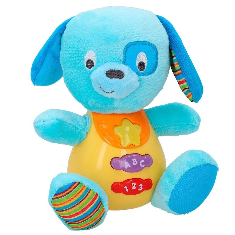 winfun Baby Soft Toy Monkey That Speaks and Lights Of Colors, Spanish Language Puppy