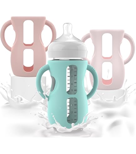 thumbnail image 2 of Beautyflier Beautyflier 4oz Glass Baby Bottle Sleeve Covers, Reusable 4oz Baby Bottle Insulator, Heat/Cold Retention Moisture Neoprene Holder For 4 Oz Philips Avent Glass Natural Baby Bottle (Black, 2PCS) | Best Price 2 of 14