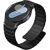 SNBLK Magnetic Band Compatible with Samsung Galaxy Watch 7 Band 6 5 4 Active 2 FE 40mm 44mm/5 Pro 45mm/6 4 Classic/Watch 3, No Gap 20mm Magnet Silicone Sport Strap for Samsung Watch Bands Men Women