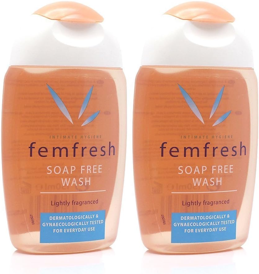 2X Femfresh Daily Intimate Hygiene Wash Soap Free 150ml Lightly Fragranced, 150 ml (Pack of 2)