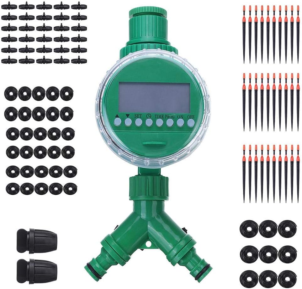 DEPRQ Drip Irrigation Hose Water Controller Timer LCD