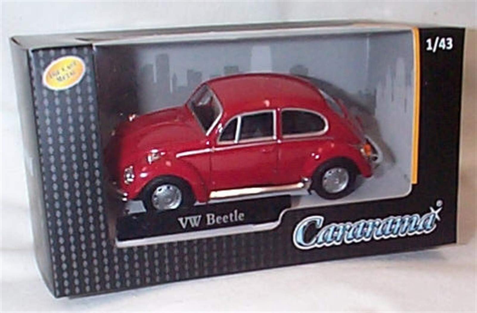 corgi Cararama red hard top Volkswagen Beetle car 1:43 scale diecast model