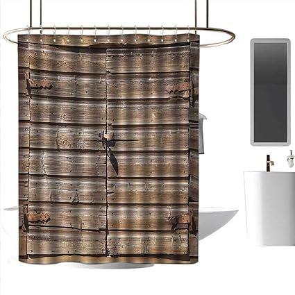 J Chief Sky Shower Curtain Rings Rustic Old Wooden Aged Barn Door