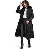 Fengbay Long Puffer Coat Women Down Jacket Parkas Waterproof Warm Long Winter Coats for Women With Hood