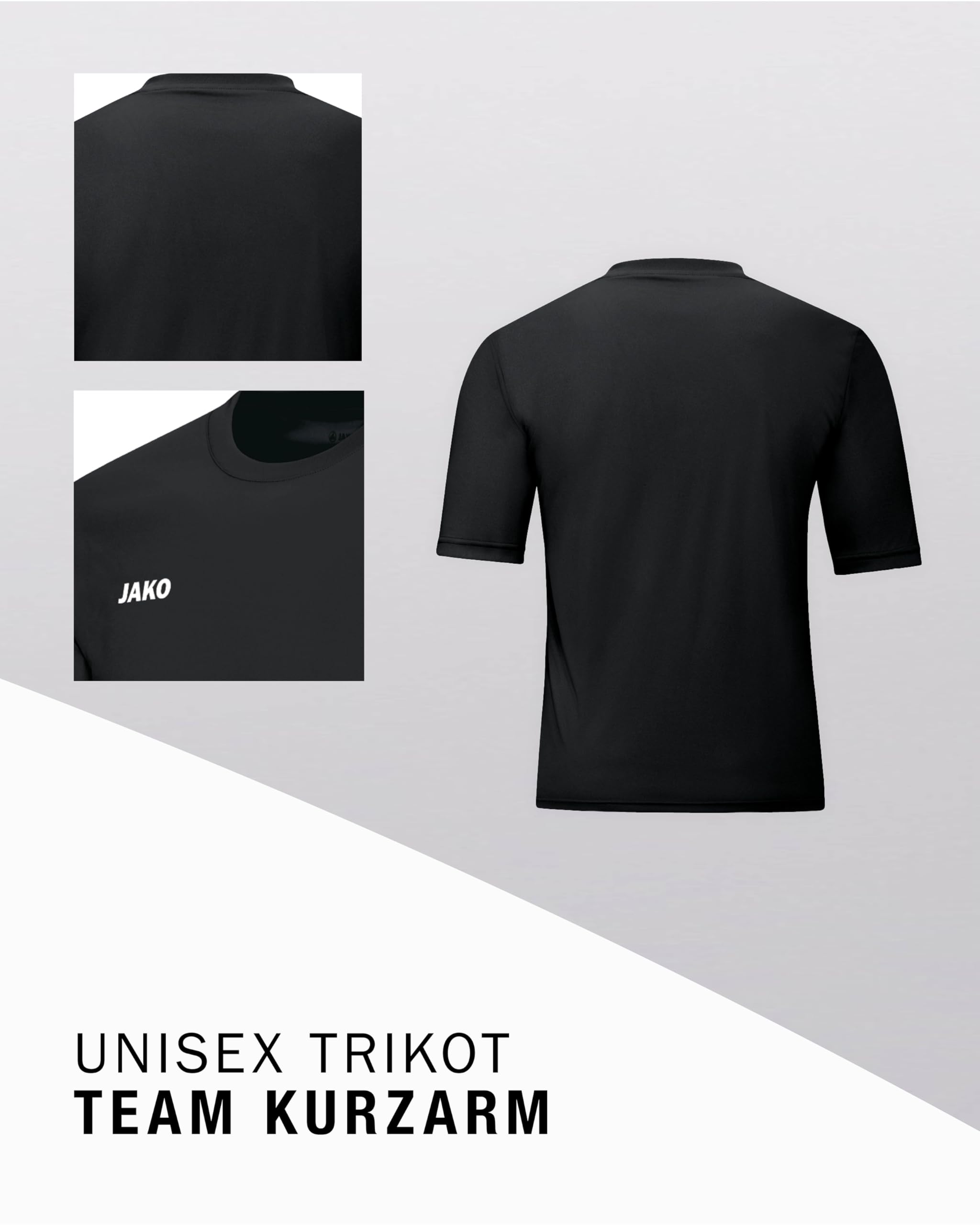 JAKO Herren Fußballtrikots Trikot Team KA, schwarz, L, 4233 5