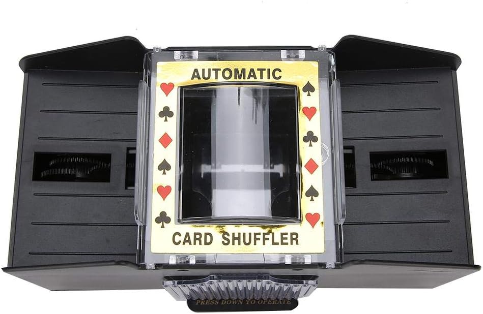Card Shuffler Automatic Battery Powered Playing Card Shuffler Machine for 1 to 4