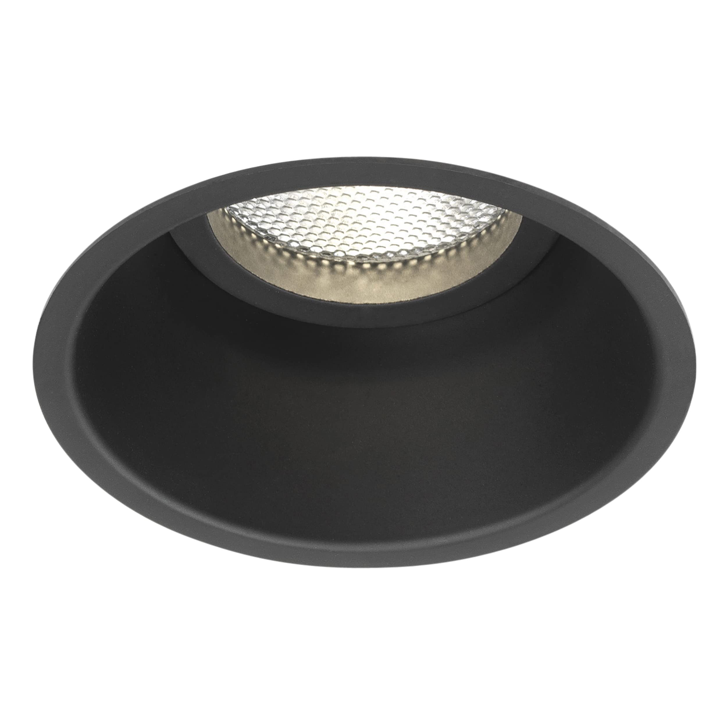 Astro Minima Round Fixed Indoor Downlight (Matt Black), GU10 Lamp, Designed in Britain - 1249015 - 3 Years Guarantee