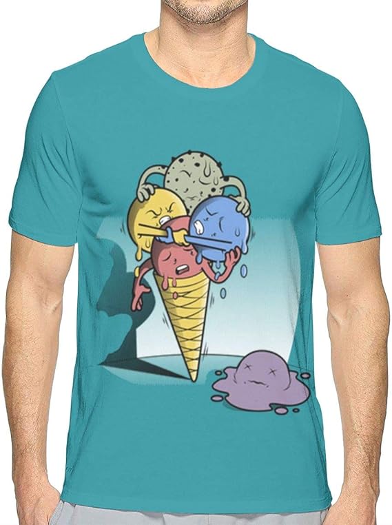 Amazon Co Jp アイスクリームの死亡率 Tシャツ メンズ 半袖 夏 薄手 吸汗速乾 汗染み防止 快適な おもしろ おしゃれ 服 ファッション小物