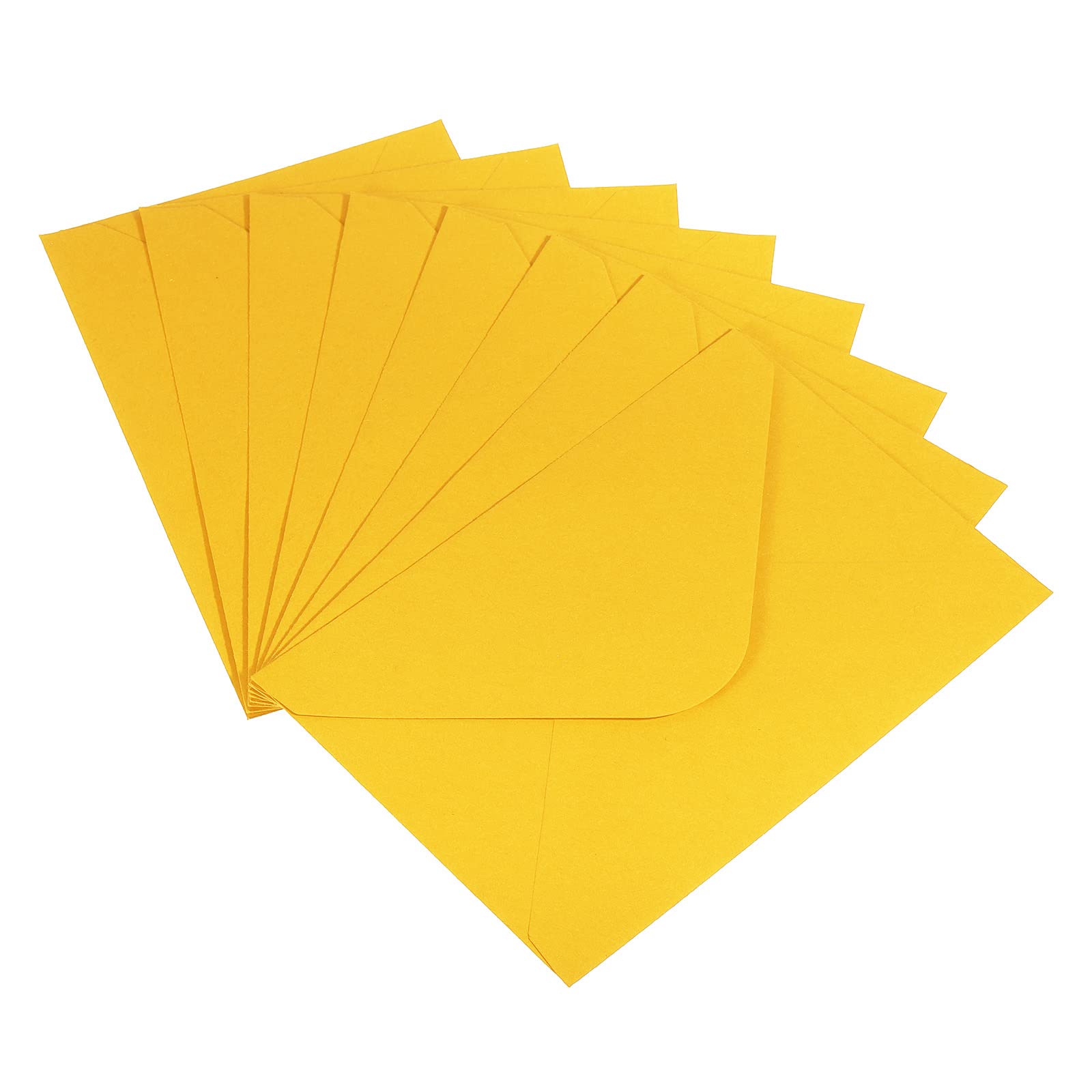 PATIKIL Mini Envelopes, 50 Pack Gift Cards Business Cards Envelope for Greeting Weddings, Yellow